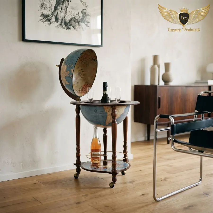 obrazek 3 Globobarek Da Vinci niebieski Globus 40 cm Zoffoli