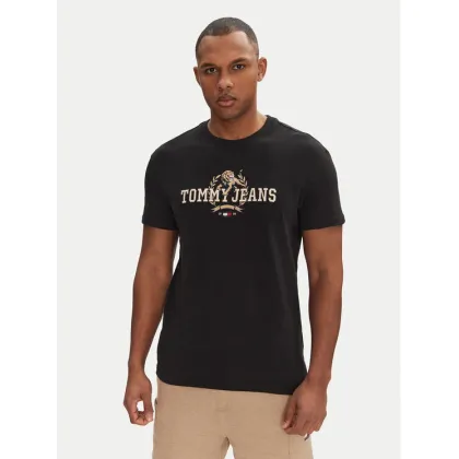 Zdjęcie Tommy Jeans T-Shirt Varsity DM0DM20818 Czarny Regular Fit