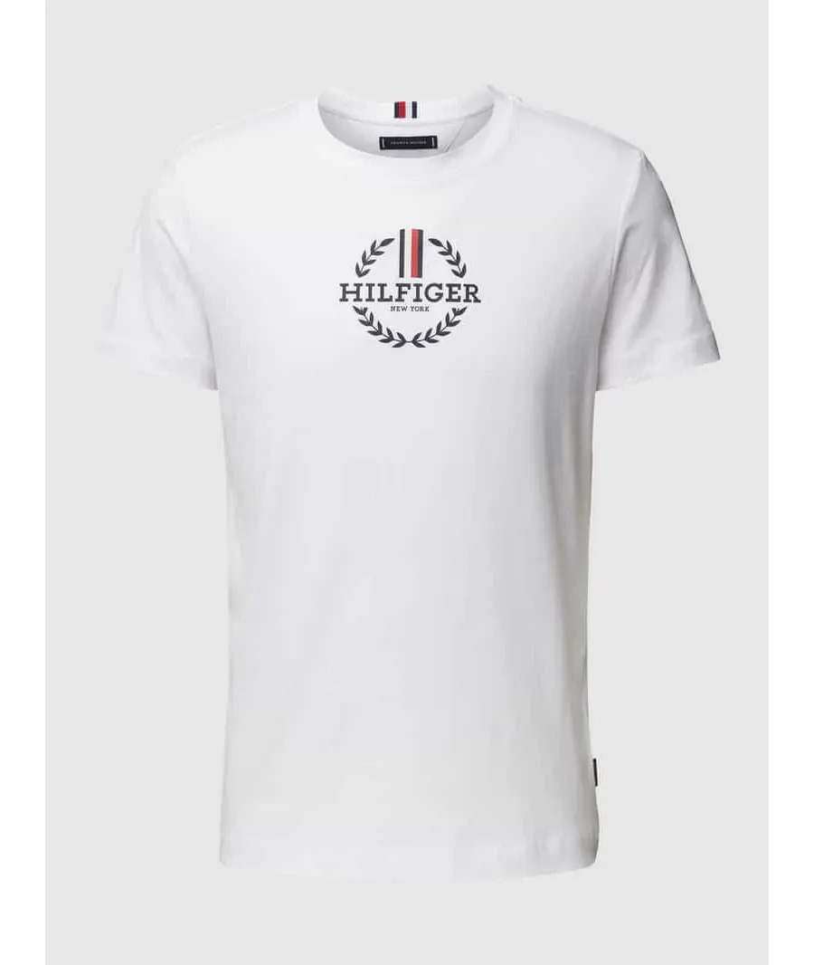 obrazek 1 T-shirt o kroju slim fit z okrągłym dekoltem