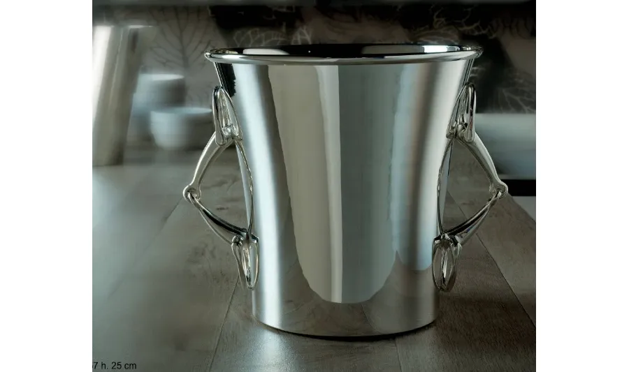 obrazek 1 Doskonałe wiaderko do szampana ze srebra mosiężnego