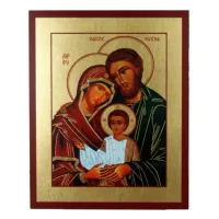 Zdjęcie Elegancka Ikona Złocona Święta Rodzina 25x31 cm