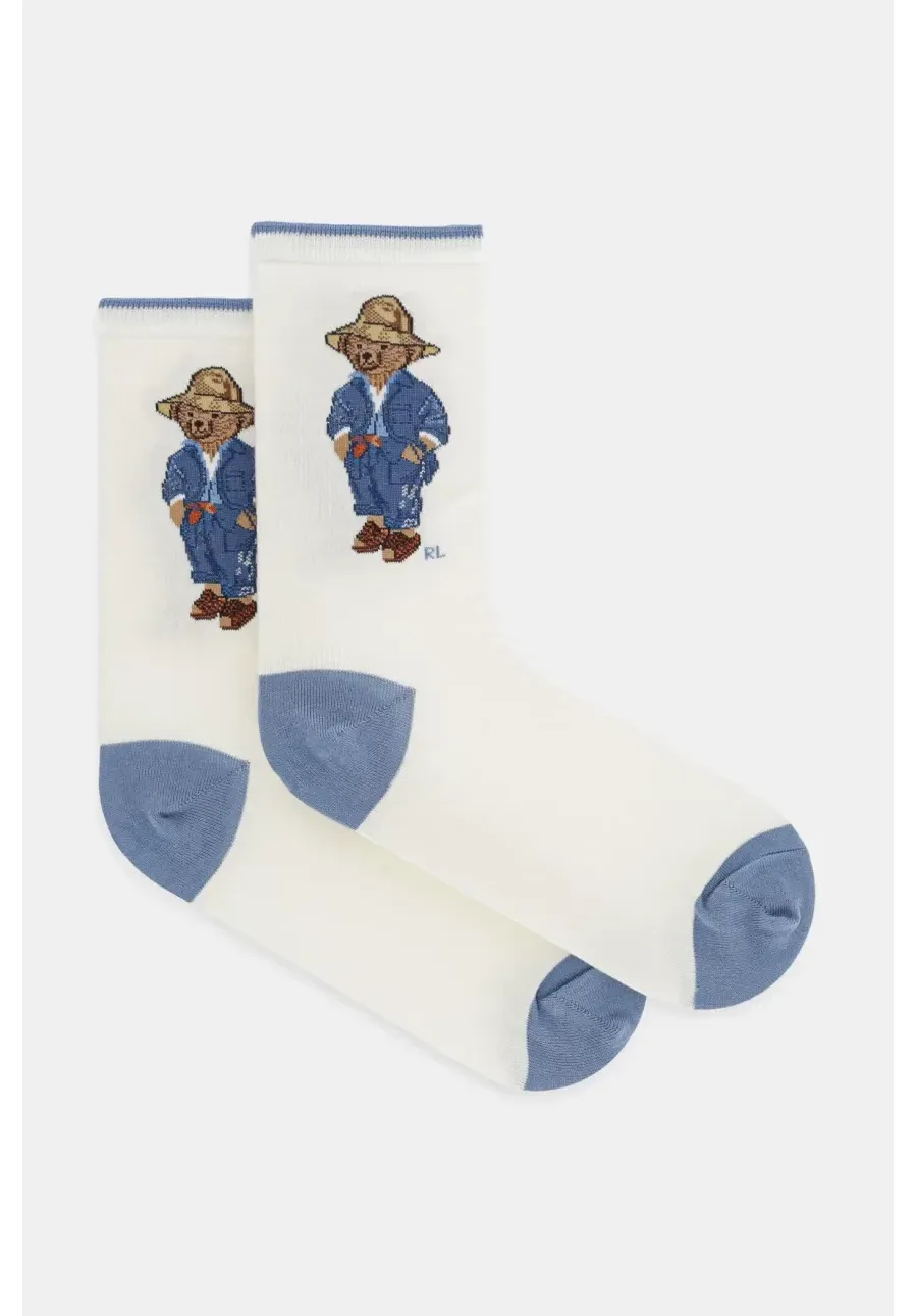 obrazek 1 Polo Ralph Lauren skarpetki damskie kolor beżowy 455968666