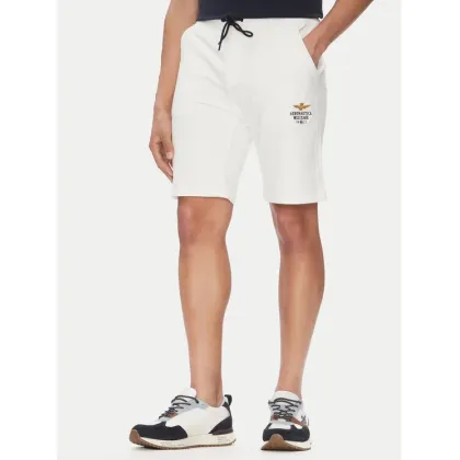Zdjęcie Aeronautica Militare Szorty sportowe 251BF017F459 Biały Regular Fit