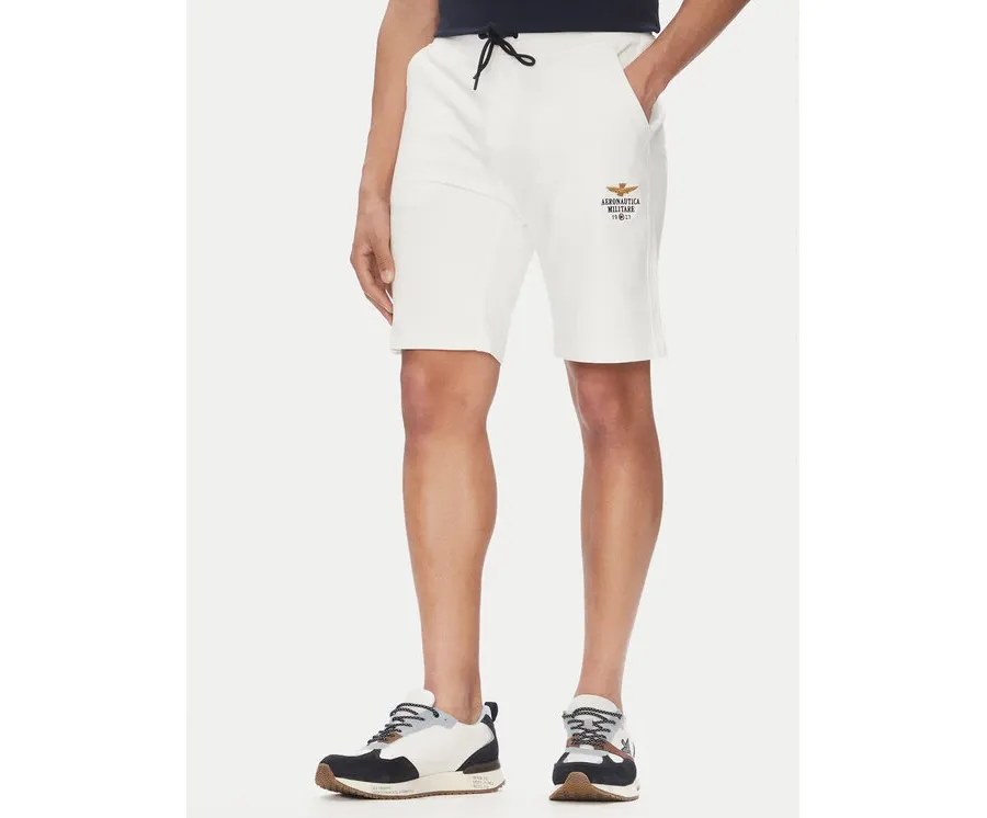 obrazek 1 Aeronautica Militare Szorty sportowe 251BF017F459 Biały Regular Fit
