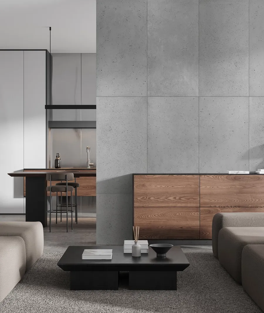 obrazek 1 120x60 cm LS - (jasny popiel) - płyta z betonu architektonicznego GRC