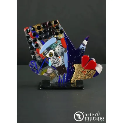 Zdjęcie Abstrakcyjna figura Picasso Pop Art szkło Murano