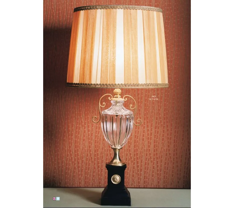 obrazek 1 Lampa „Vittoria” z kryształowo-stożkowym składanym kloszem – Il Paralume Marina