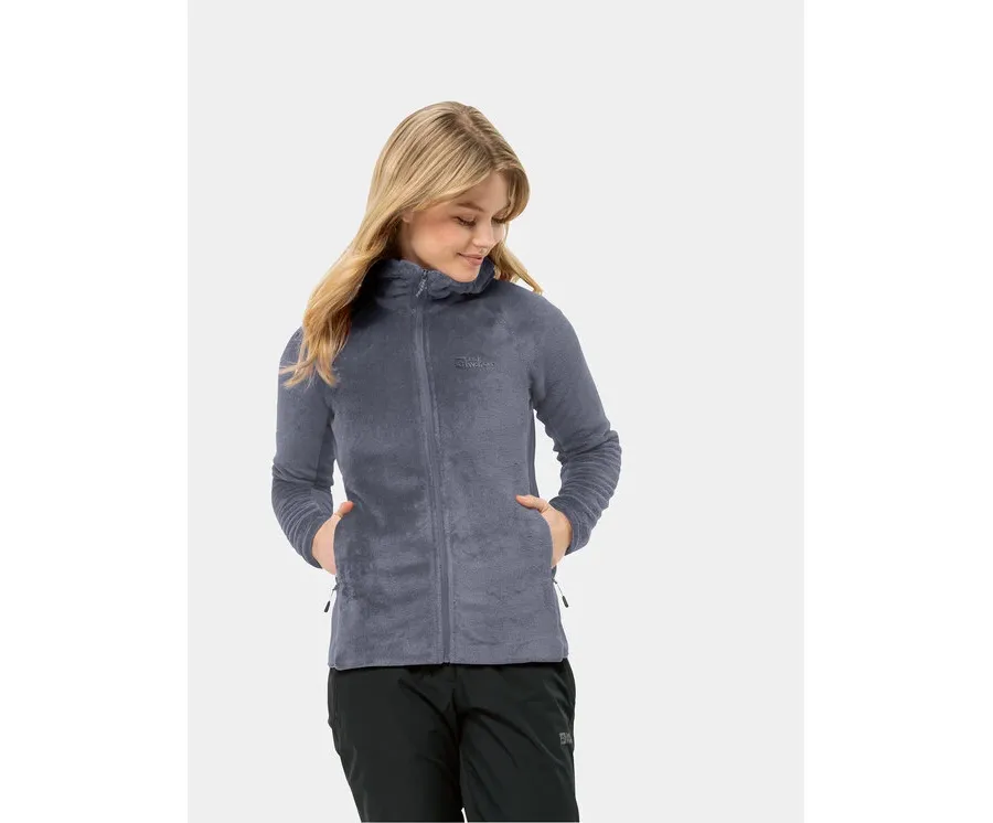 obrazek 1 Jack Wolfskin Polar Rotwand Hooded Fz 1710742 Granatowy Regular Fit
