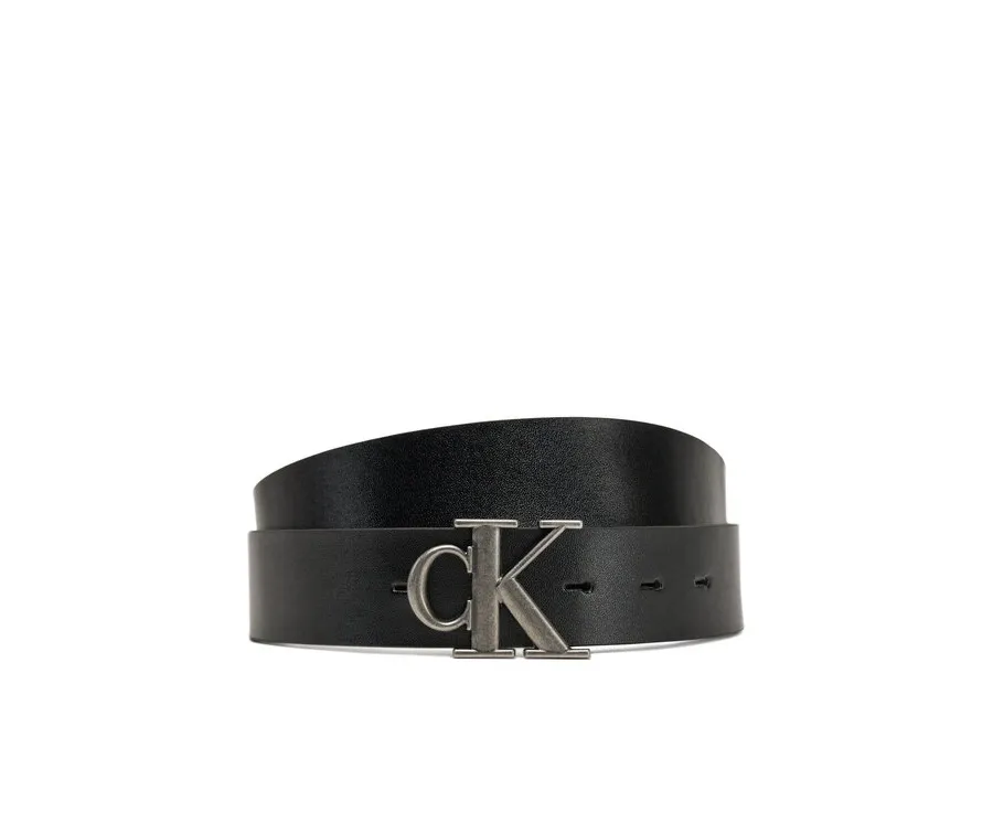 obrazek 1 Calvin Klein Jeans Pasek Męski Monogram Plaque 35mm Rev/Adj LV04G7002G Czarny