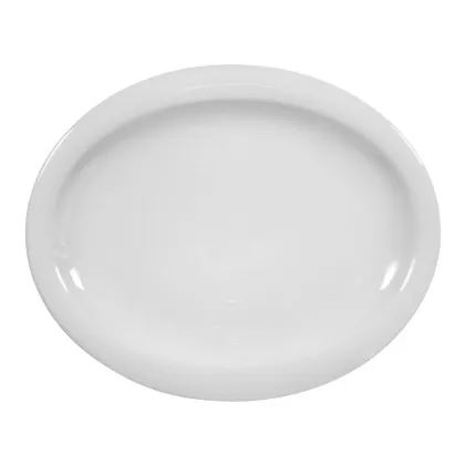 Zdjęcie Piękny owalny talerz obiadowy z porcelany 29x24 cm - Seltmann Weiden