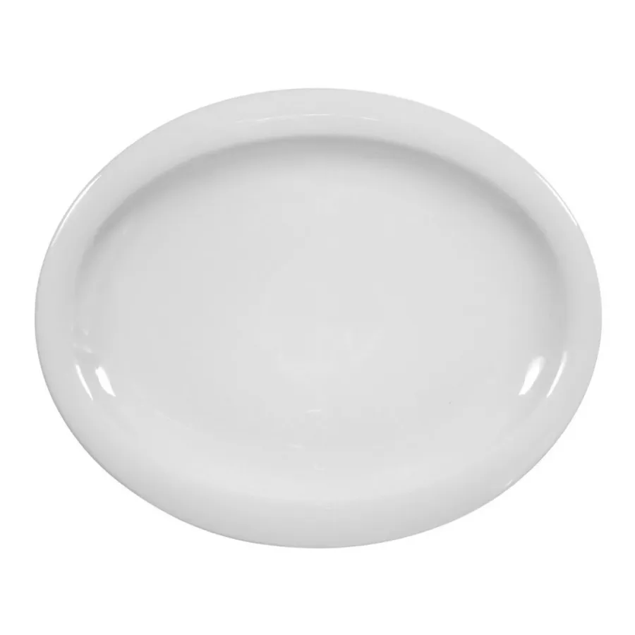 obrazek 1 Piękny owalny talerz obiadowy z porcelany 29x24 cm - Seltmann Weiden