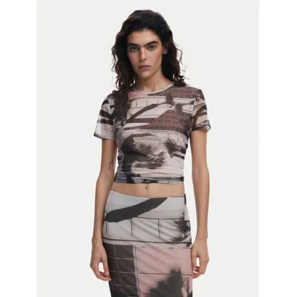 Zdjęcie Desigual T-Shirt 25SWTK99 Czarny Regular Fit