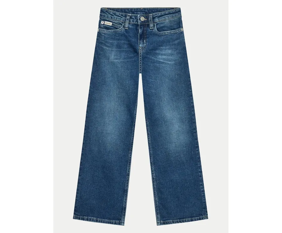 obrazek 1 Calvin Klein Jeans Jeansy IG0IG02608 Granatowy Wide Leg