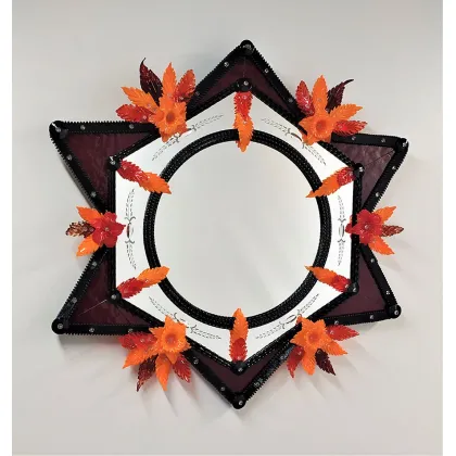 Zdjęcie Nowoczesne kryształowe lustro weneckie Murano