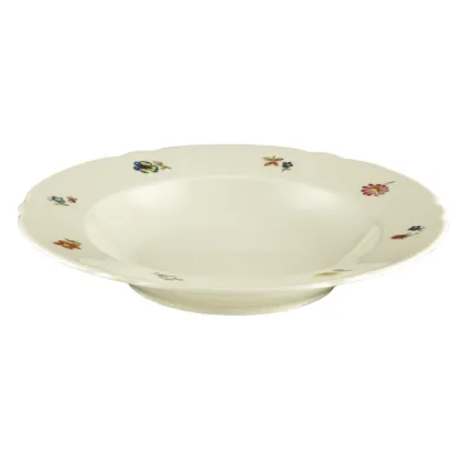 Zdjęcie Niemiecka porcelana - 23 cm talerz do zupy w stylu klasycznym - Seltmann Weiden
