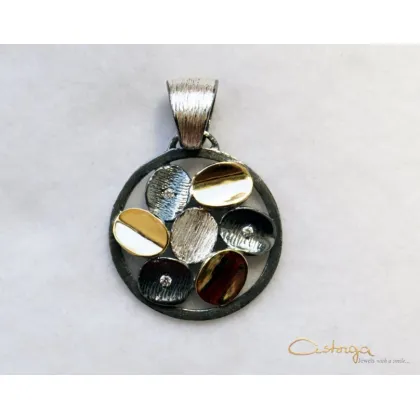 Picture Original silver and gold pendant