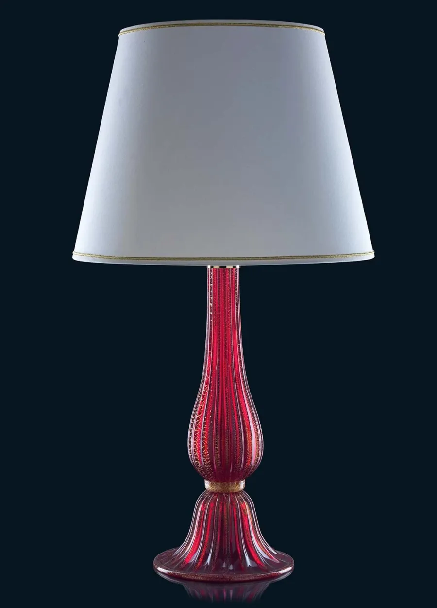 obrazek 3 Stylowa mała lampa ze szkła Murano dostępna w różnych kolorach