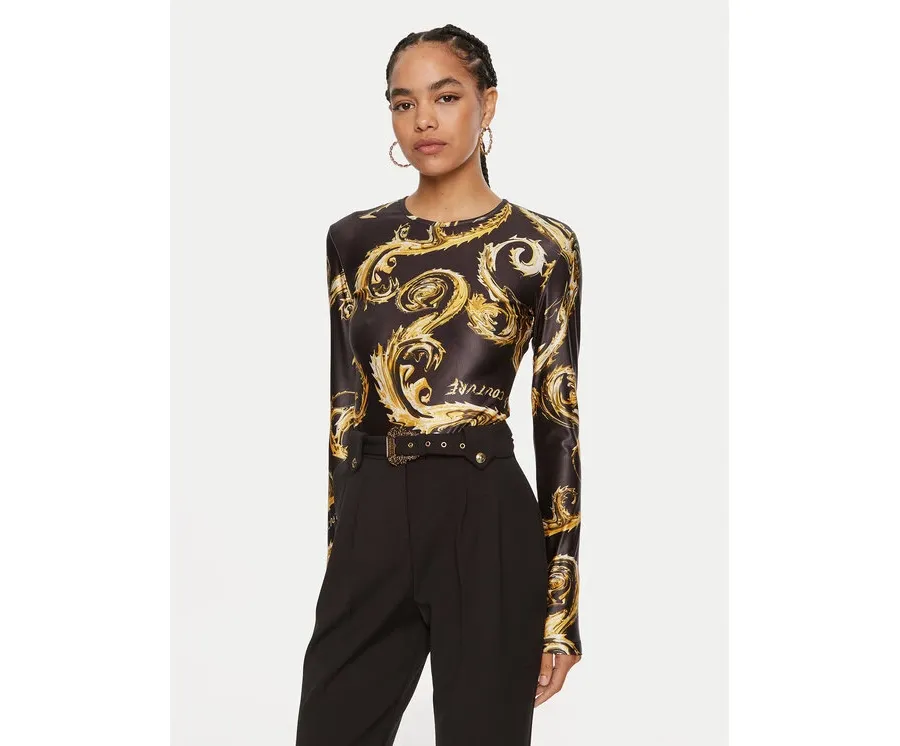 obrazek 1 Versace Jeans Couture Body 77HAM2A1 Czarny Slim Fit