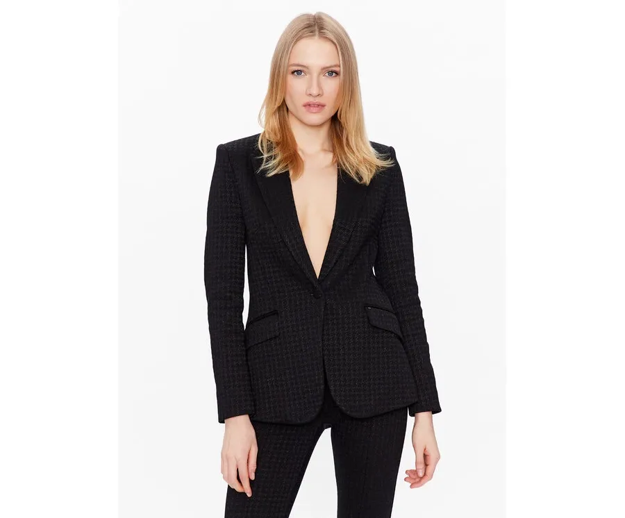 obrazek 1 KARL LAGERFELD Marynarka 226W1400 Czarny Regular Fit