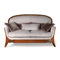 Picture Stylish Italian two-seater sofa with four pillows