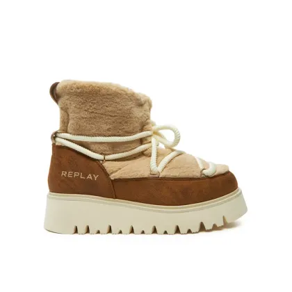 Zdjęcie REPLAY Śniegowce Melrose Hair Lace-Up GWF2H.000.C0014S Brązowy