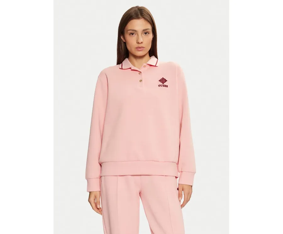obrazek 1 Guess Bluza V5RQ01 KCLD1 Różowy Regular Fit