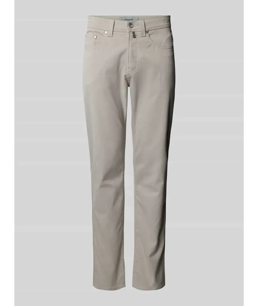 obrazek 1 Chinosy o kroju tapered fit z 5 kieszeniami model ‘LYON’