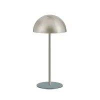 Picture Chrome-plated hat stand with light pastel blue base