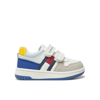 Zdjęcie Tommy Hilfiger Sneakersy Flag Low Cut Velcro Sneaker T1X9-33844-1269 M Biały