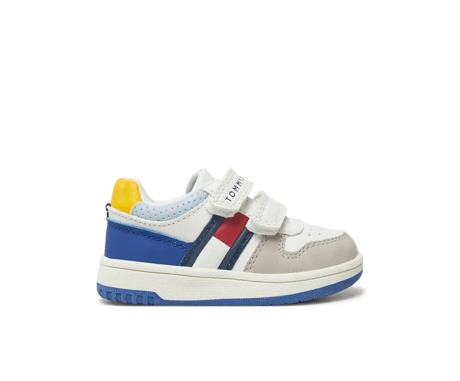 obrazek 1 Tommy Hilfiger Sneakersy Flag Low Cut Velcro Sneaker T1X9-33844-1269 M Biały