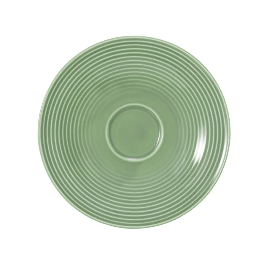 obrazek 1 Stylowy porcelanowy duży spodek 16,5 cm w kolorze zieleni - Seltmann Weiden