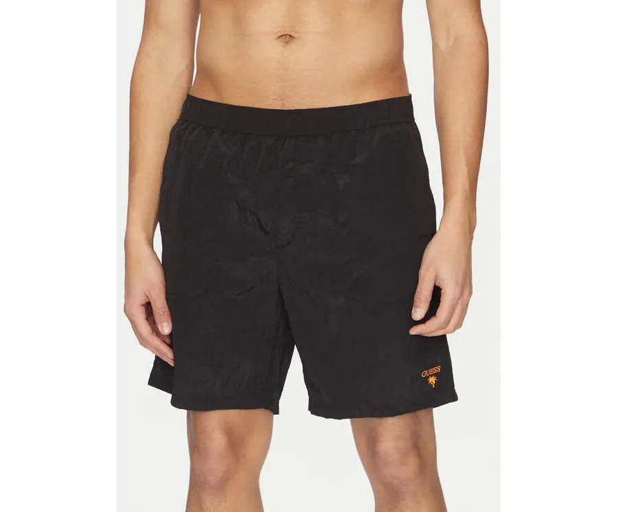 obrazek 1 Guess Szorty materiałowe F5GT13 WH1D2 Czarny Regular Fit