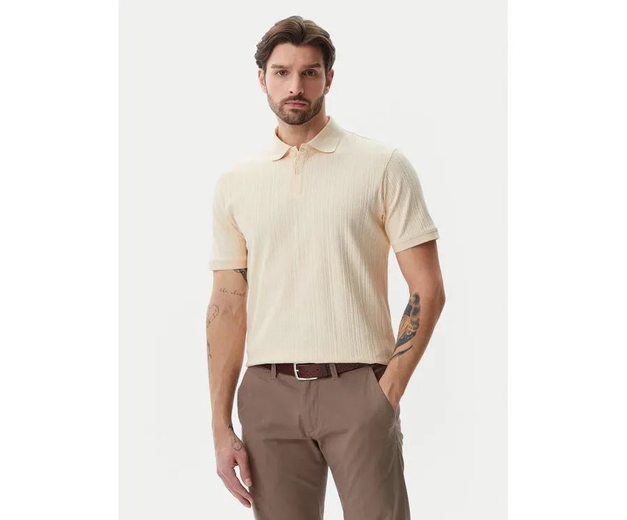 obrazek 1 Selected Homme Polo 16094575 Beżowy Regular Fit