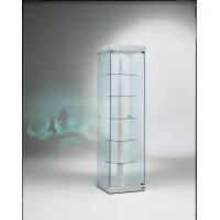 Picture A unique shop window with revolving shelves