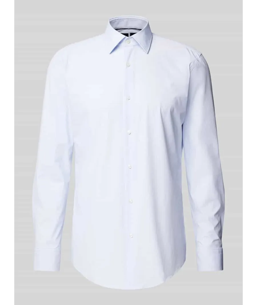 obrazek 1 Koszula biznesowa o kroju slim fit z kołnierzykiem typu kent model ‘Hank’