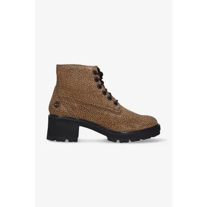 Zdjęcie Timberland botki zamszowe Kori Park 6 damskie kolor brązowy na słupku A2KXW-BROWN
