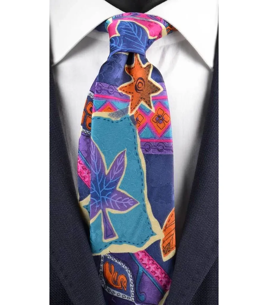 obrazek 1 Wielokolorowy krawat w stylu vintage