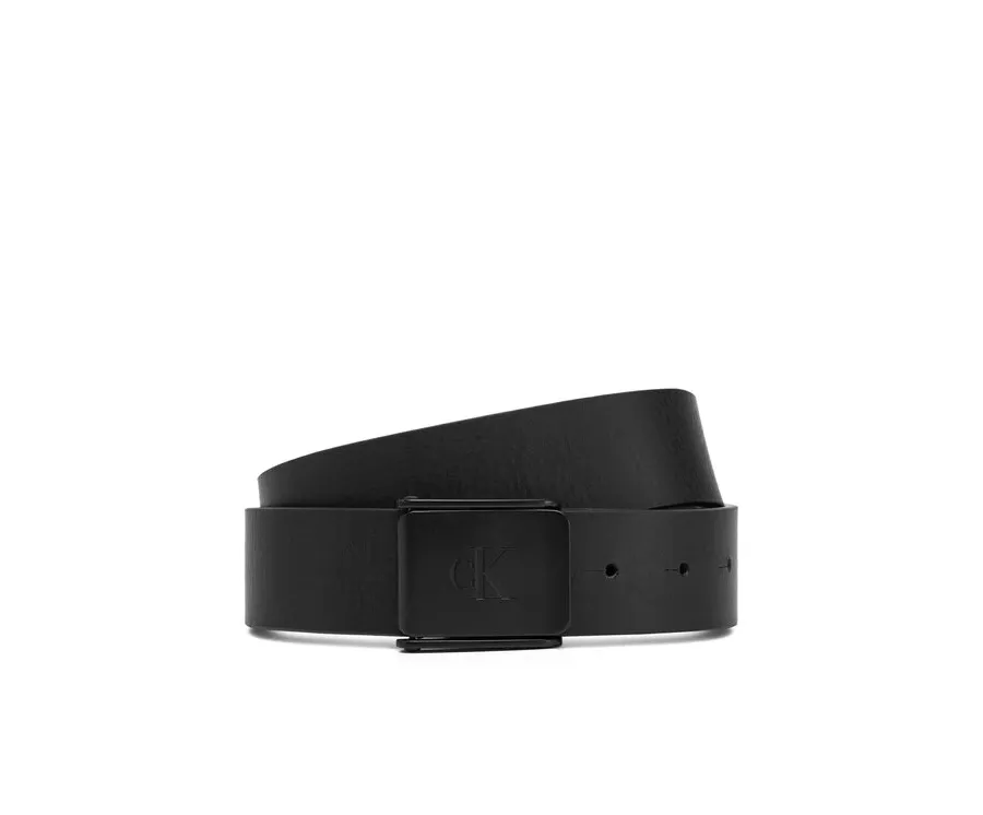 obrazek 1 Calvin Klein Jeans Pasek Męski Clamp Casual Plaque Buckle 3.8Mm LV04G7000G Czarny