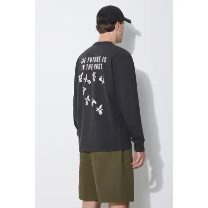 Zdjęcie Human Made longsleeve bawełniany Graphic Longsleeve kolor czarny z nadrukiem HM27CS012