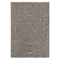 Zdjęcie Elegancki brązowy dywan w kwiaty - CEILING CHARCOAL 28505