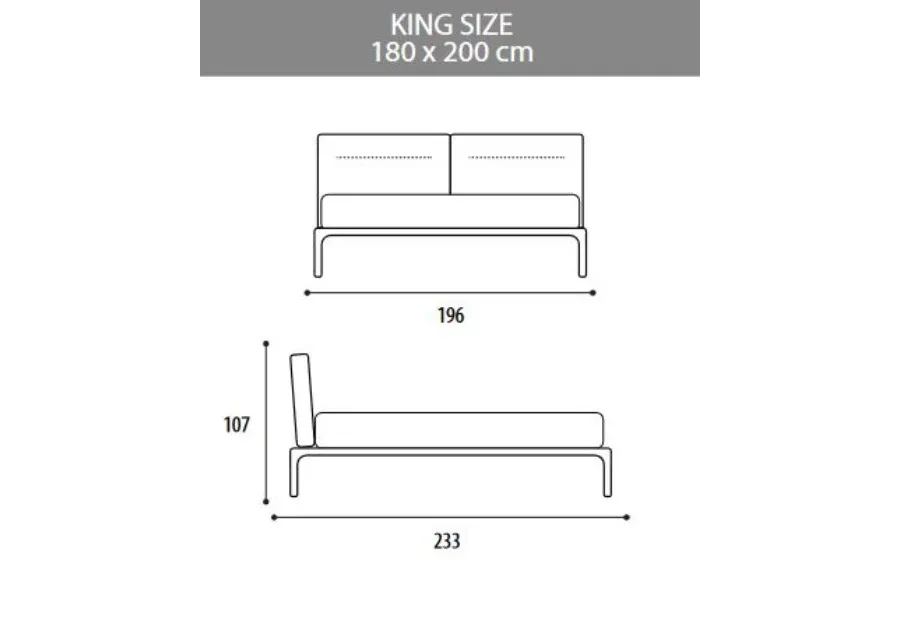 obrazek 6 Włoskie łóżko Kensington w nowoczesnym stylu