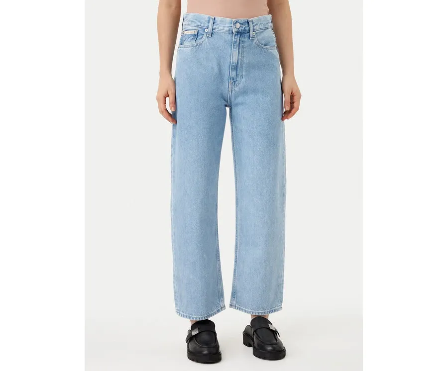 obrazek 1 Calvin Klein Jeans Jeansy Barrel J20J225006 Niebieski Loose Fit