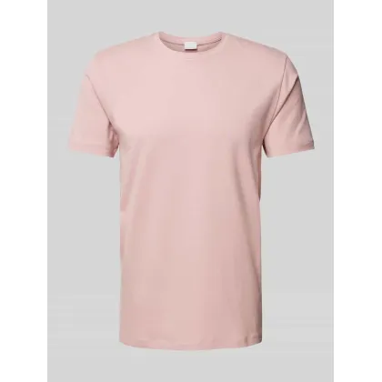 Zdjęcie T-shirt z prążkowanym okrągłym dekoltem