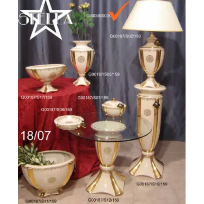 Zdjęcie Urokliwa stołowa lampa z ceramiki