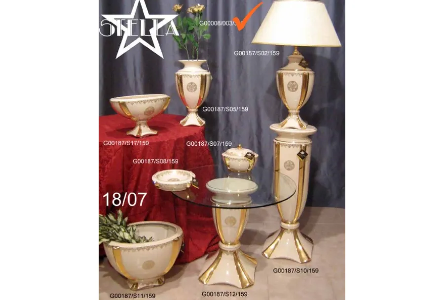 obrazek 1 Urokliwa stołowa lampa z ceramiki