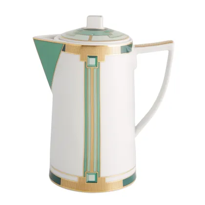 Zdjęcie Dzbanek do kawy Emerald z geometrycznym wzorem w stylu Art Deco - Vista Alegre