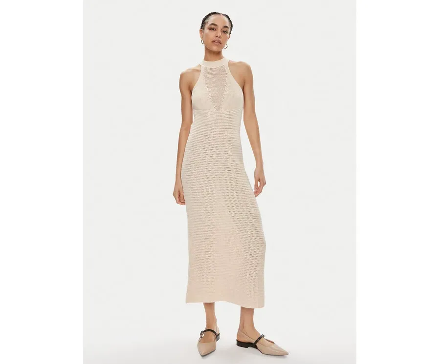 obrazek 1 Tommy Hilfiger Sukienka letnia WW0WW41747 Beżowy Slim Fit