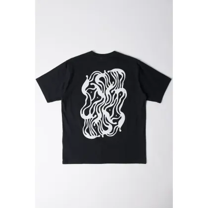 Zdjęcie by Parra t-shirt bawełniany The blob męski kolor czarny z nadrukiem 53216
