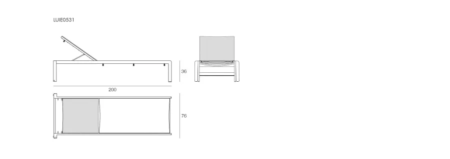 obrazek 2 Funkcjonalny leżak do ogrodu i na taras