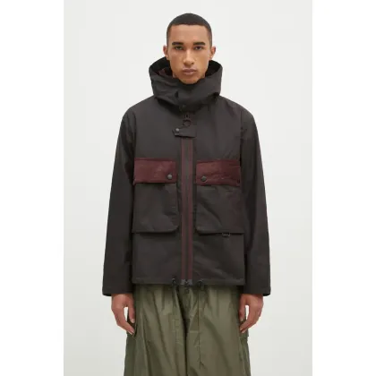 Zdjęcie Barbour kurtka bawełniana Re-Engineered Spey Wax Jacket kolor brązowy przejściowa MWX2341
